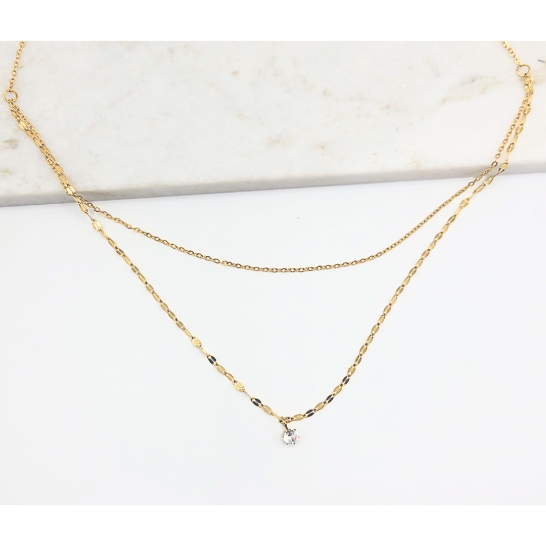 layered necklaces