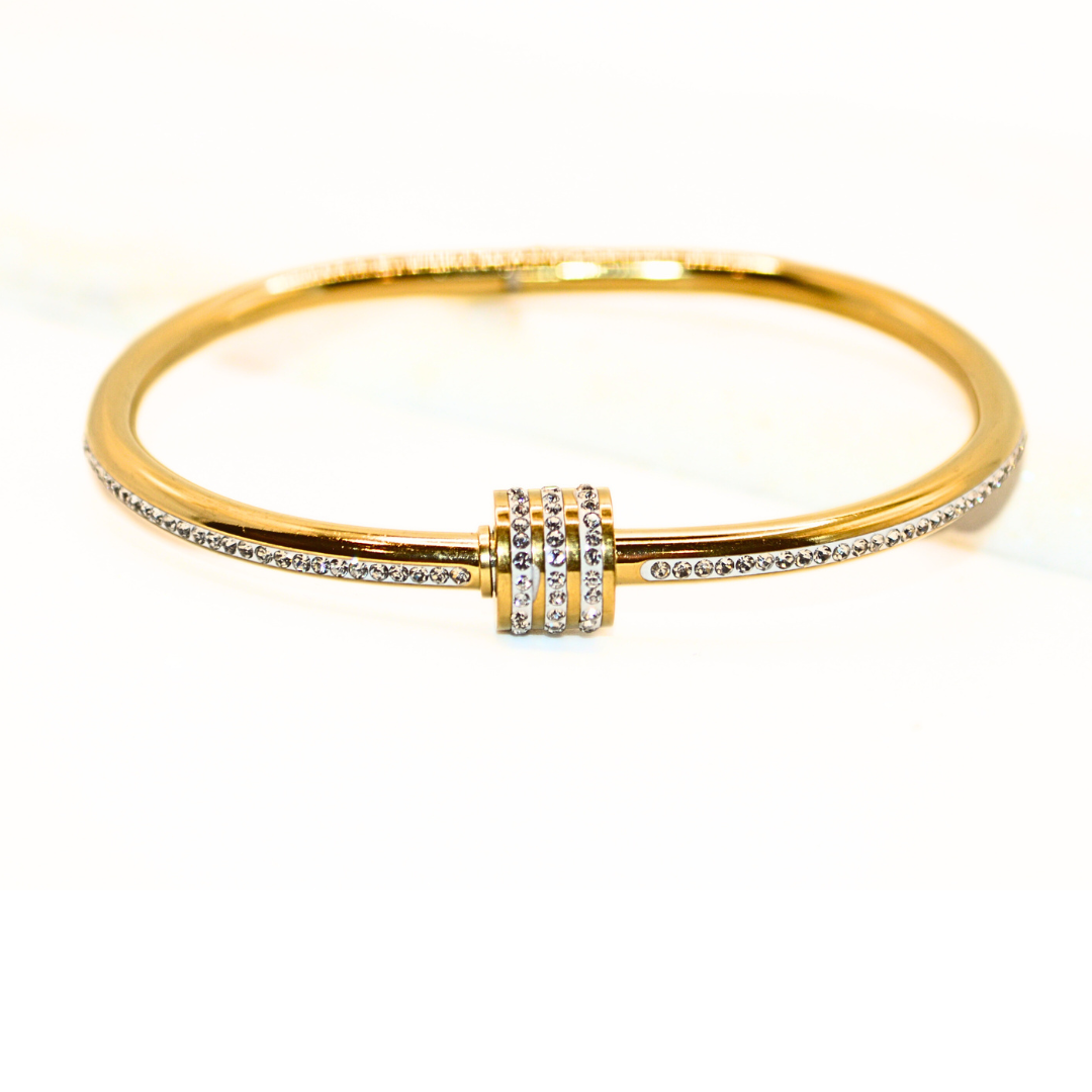 Stainless Steel Bangle Bracelet "TRISH"