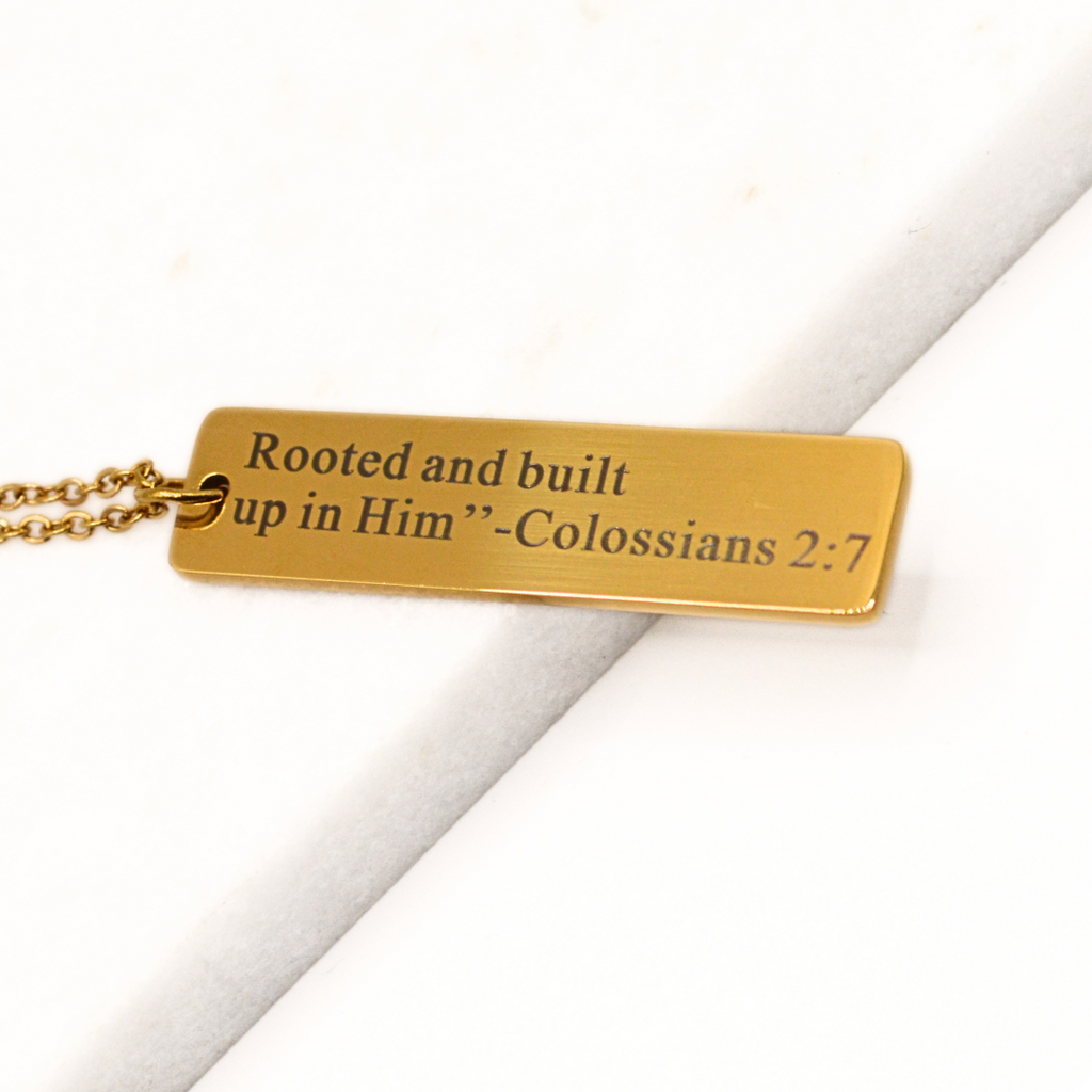 NEW! 18K Bar Necklace – Christian Jewelry, Faith Gifts