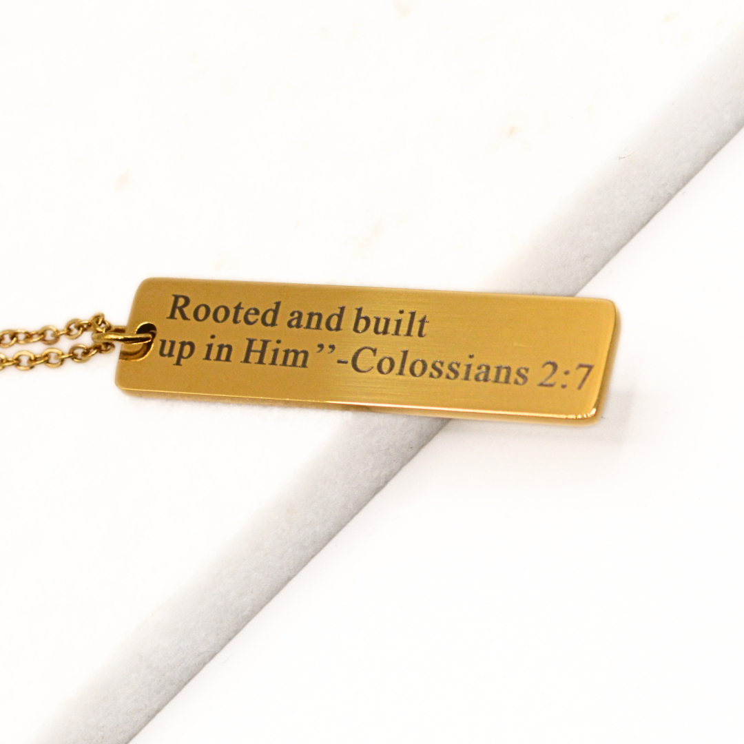 NEW! 18K Bar Necklace – Christian Jewelry, Faith Gifts