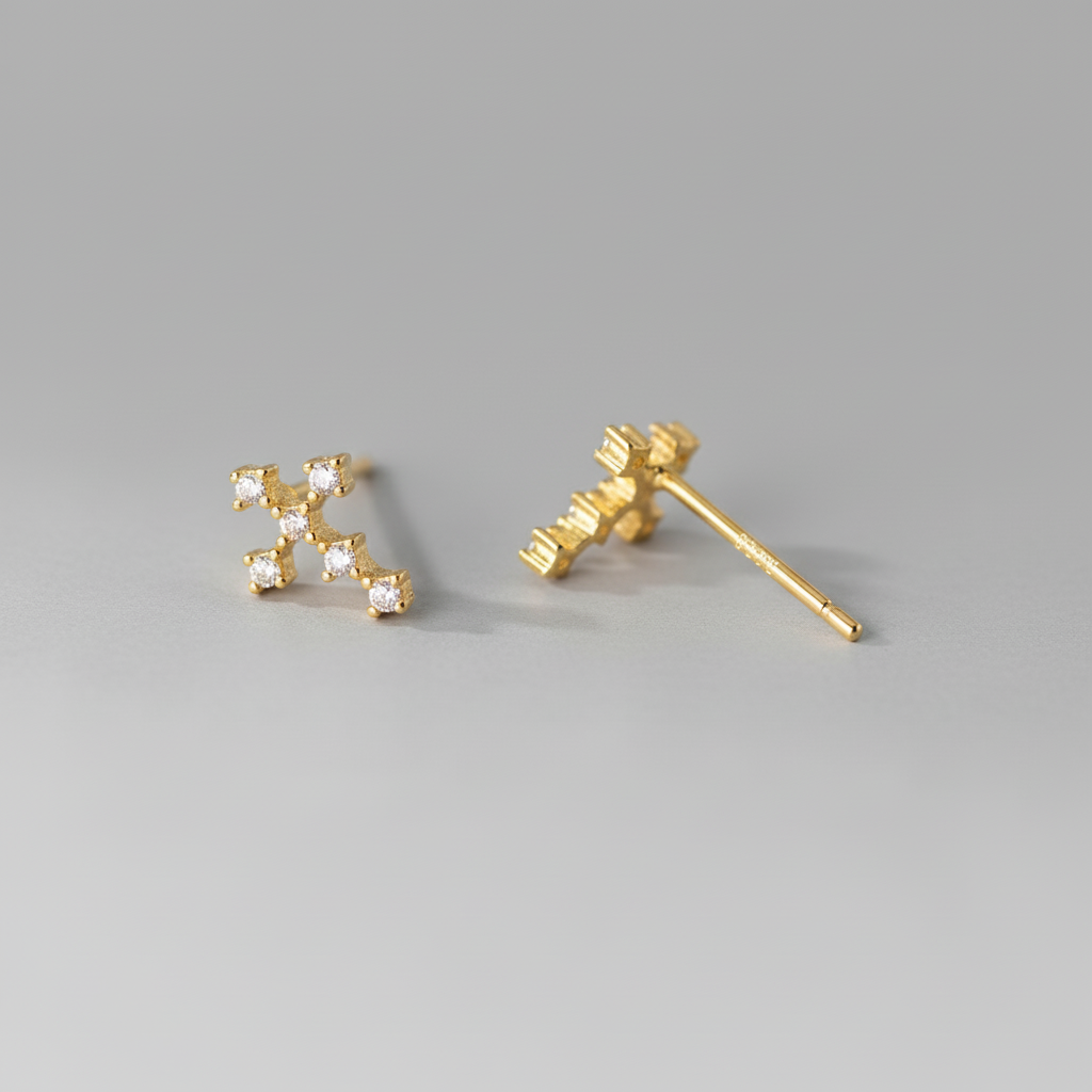 "In the Highest" Cross Earrings - Cross Jewelry