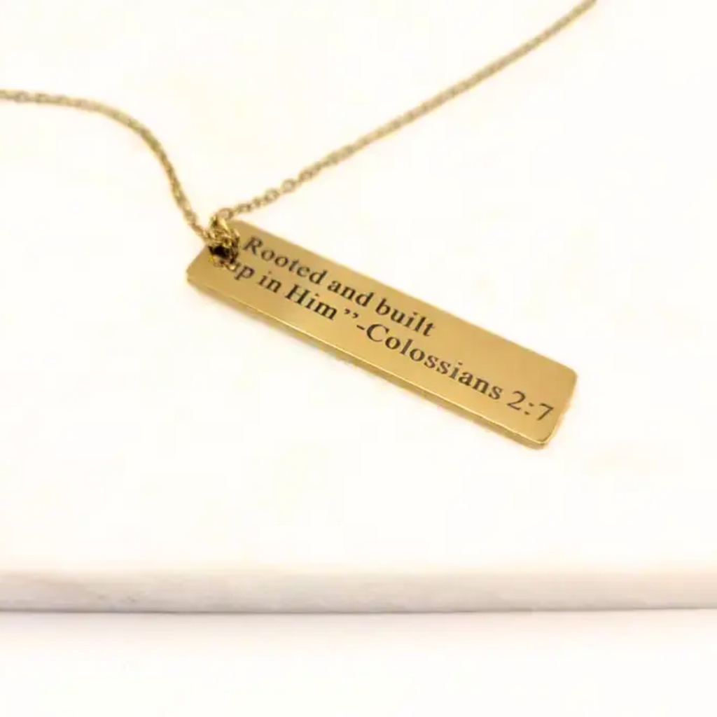 NEW! 18K Bar Necklace – Christian Jewelry, Faith Gifts