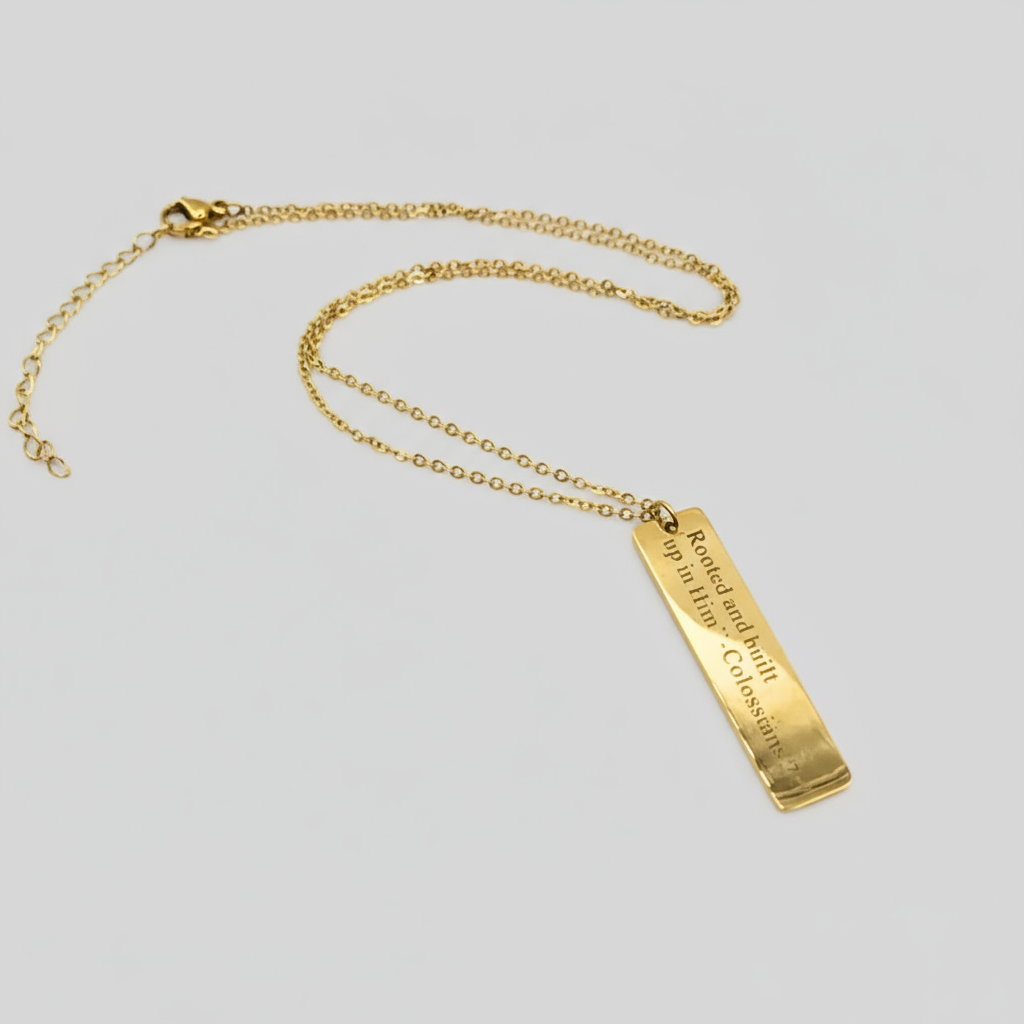 NEW! 18K Bar Necklace – Christian Jewelry, Faith Gifts